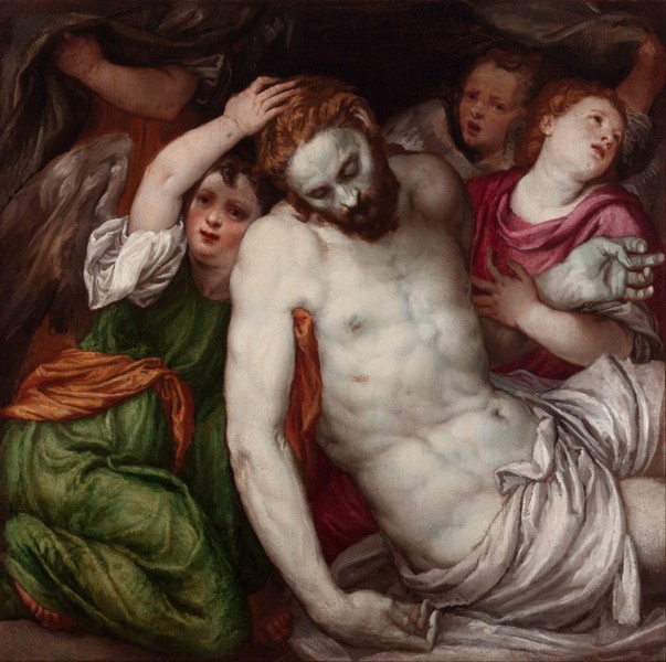 Pietà with Angels à Lambert Sustris