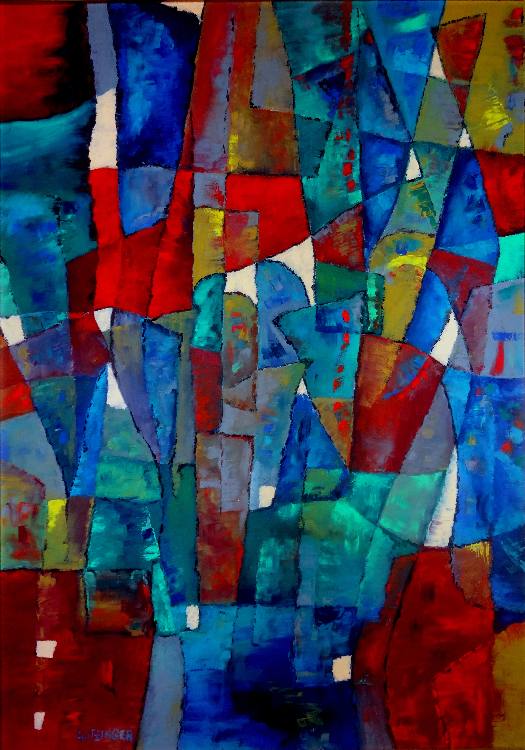 Abstrakt I – rot, grün, blau
70 x 100 cm à Peter Lanzinger