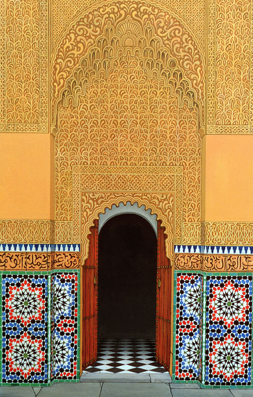 Door, Marrakech, 1998 (acrylic on linen)  à Larry  Smart