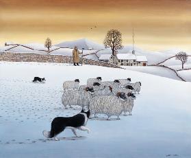 The Fells in Winter, 1984 (acrylic on linen) 