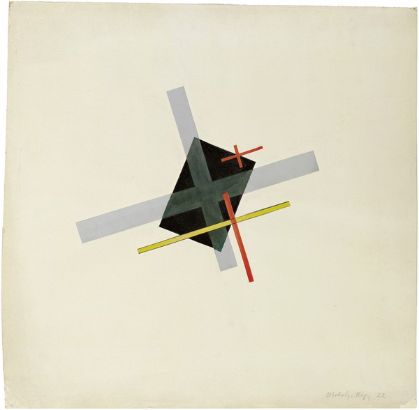 Collage mit schwarzem Zentrum à László Moholy-Nagy