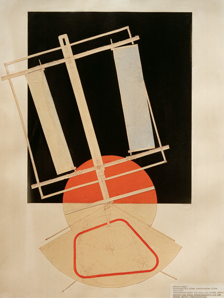 Lichtrequisit einer elektrischen Bühne à László Moholy-Nagy
