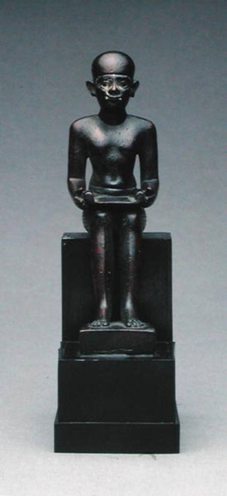 Figure of Imhotep (c.2635-2595 BC) Late Period à Late Period Egyptian