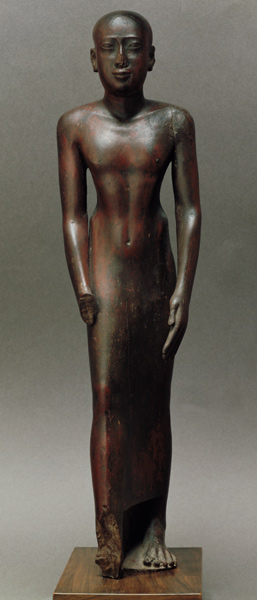 Statue of a standing male à Late Period Egyptian