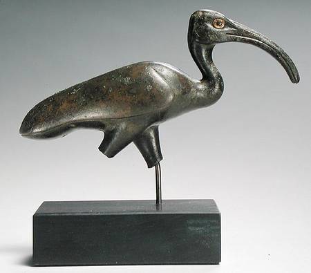 Striding ibis à Late Period Egyptian