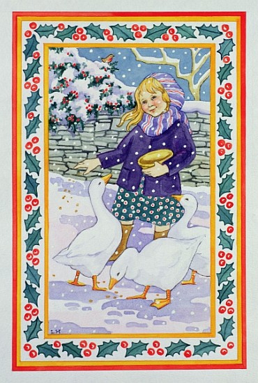 Christmas Geese  à Lavinia  Hamer