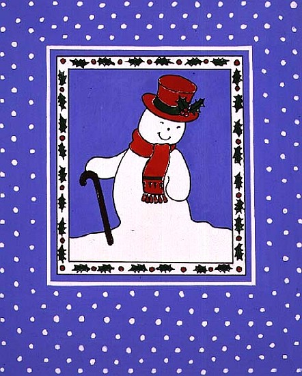 Snowman with his Walking Stick  à Lavinia  Hamer