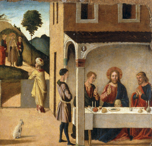L. Bastiani / Jesus a Emmaues à Lazzaro Bastiani