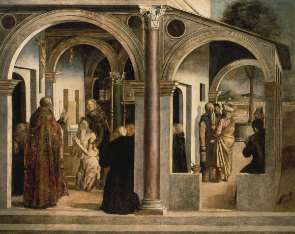 L. Bastiani, Communion de saint Jerome à Lazzaro Bastiani