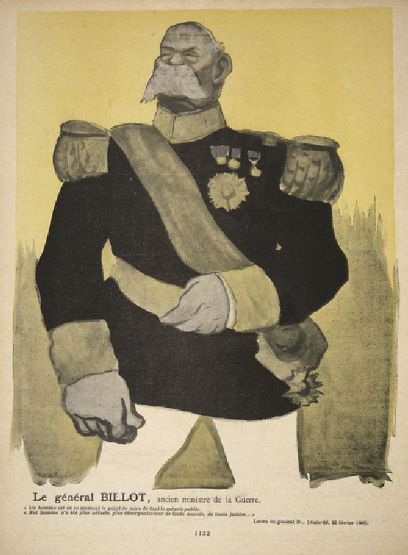 General Billot, former Minister of War, illustration from Lassiette au Beurre: Nos Generaux, 12th Ju à Leal de Camara
