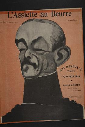 General Mercier, former Minister of War, illustration from Lassiette au Beurre: Nos Generaux, 12th J