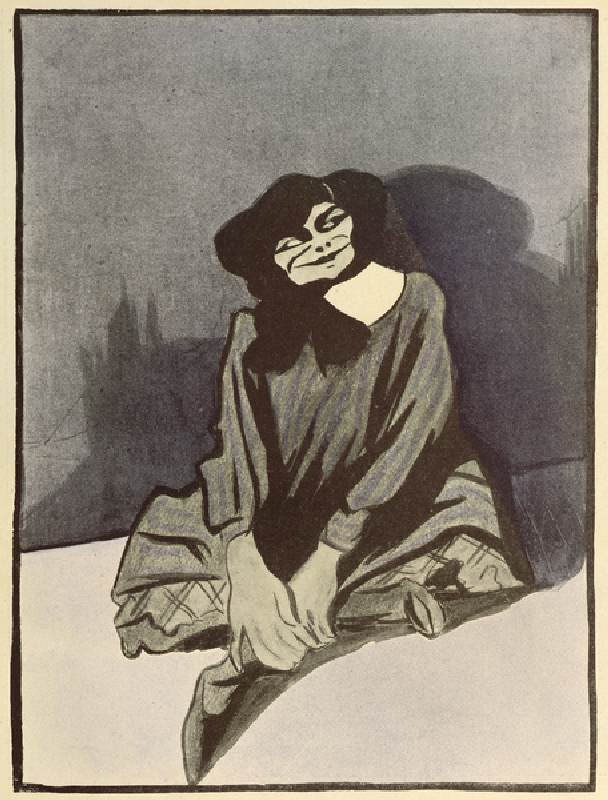 Caricature of Colette, from LAssiette au Beurre. 31 January, 1903 (colour litho) à Leal de Camara