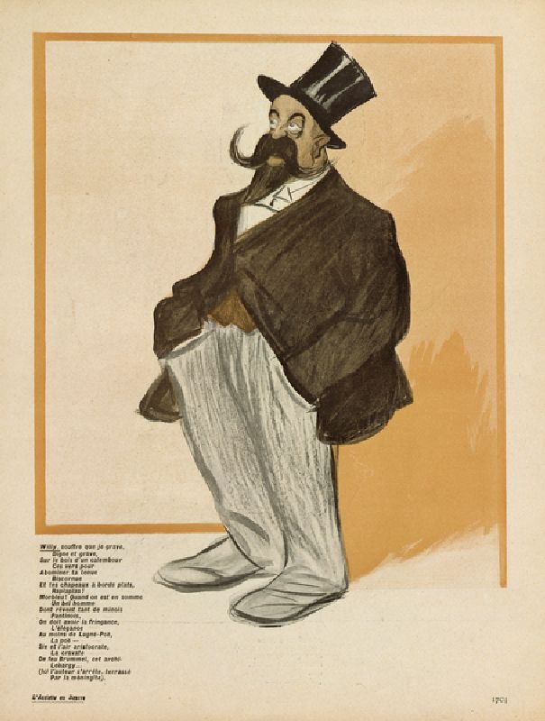 Willy, caricature from LAssiette au Beurre, No.101, 7 March, 1903 (colour litho) à Leal de Camara