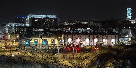 Aarhus by night.