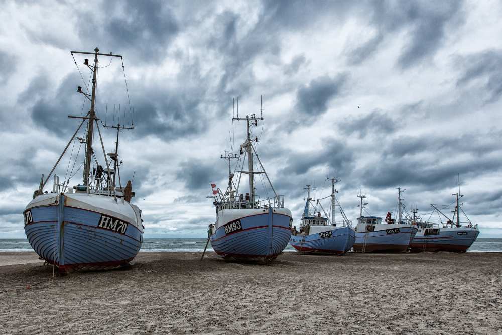 West coast fishing boats. à Leif Løndal
