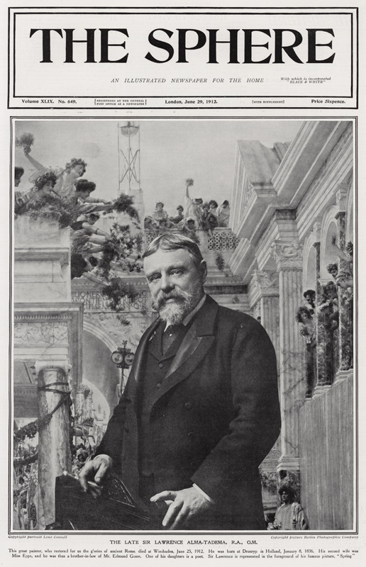 The late Lawrence Alma-Tadema à Lena Connell