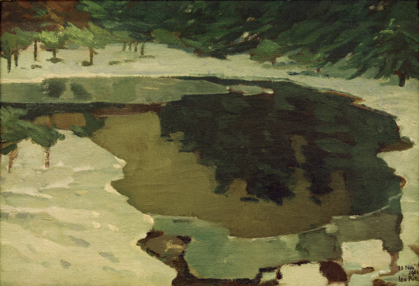 Moorsee im Winter, 1901. à Leo Putz