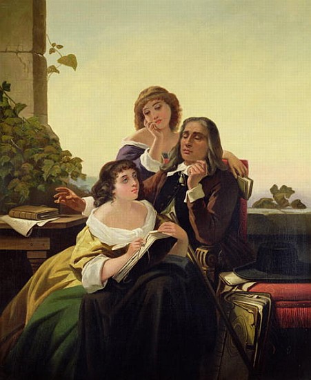 John Milton Composing Poetry à Leon Bortarel