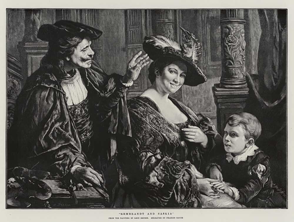 Rembrandt and Saskia à Leon Brunin
