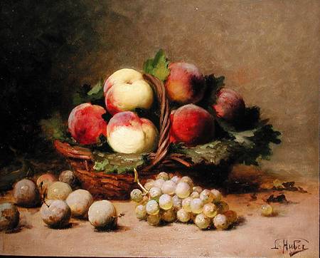 Still life of fruit à Léon Charles Huber