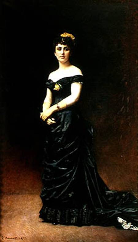 Portrait of Madame Bishoffsheim à Leon Joseph Florentin Bonnat