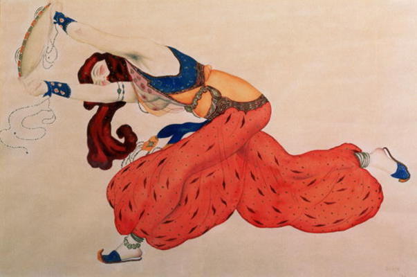 A Study for a figure of a dancer for Scheherazade à Leon Nikolajewitsch Bakst