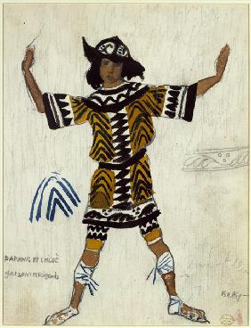 Costume design for the ballet Daphnis et Chloé by M. Ravel