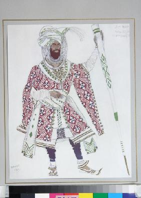 Costume design for the Ballet "Blue God" by R. Hahn