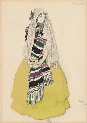 Costume design for the ballet Les Papillons by Robert Schumann