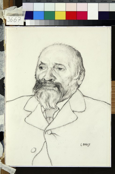 Portrait of the composer Mily A. Balakirev (1837-1910) à Leon Nikolajewitsch Bakst