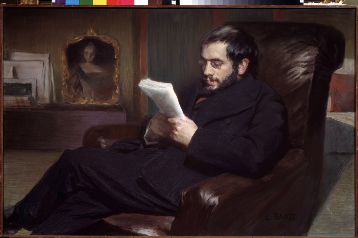 Portrait of the artist Alexander Benois (1870-1960) à Leon Nikolajewitsch Bakst