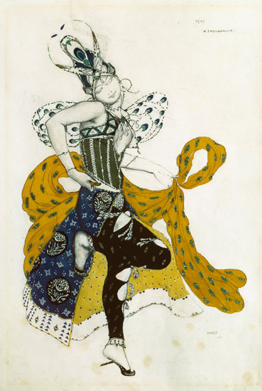 Sketch for the ballet 'La Peri', by Paul Dukas (1865-1935) à Leon Nikolajewitsch Bakst