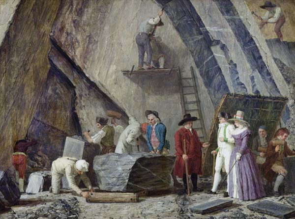 Extracting Sainte-Anne Marble from a Quarry à Leonard Defrance