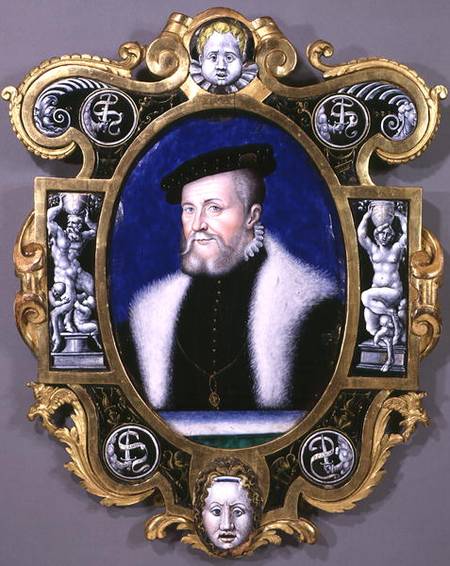 Portrait of Anne First Duke of Montmorency (1493-1567) 1556 à Leonard Limousin