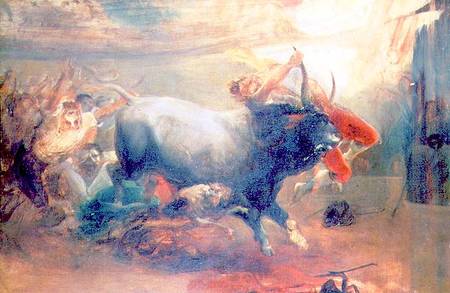 The Bull Fight à Leonardo Alenza