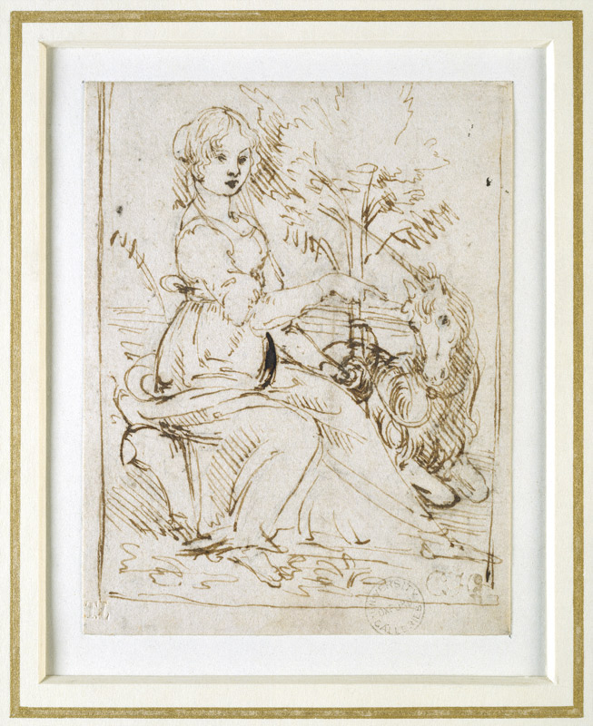 Lady with a Unicorn à Léonard de Vinci