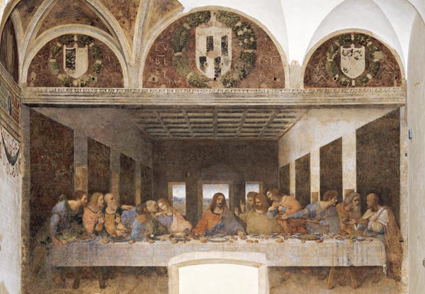 The Last Supper, 1495-97 à Léonard de Vinci