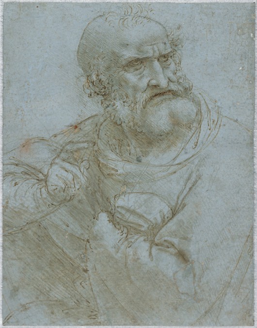 Half-Length Figure of an Apostle à Léonard de Vinci