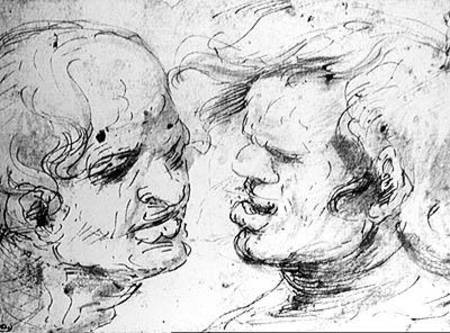 Two Heads à Léonard de Vinci