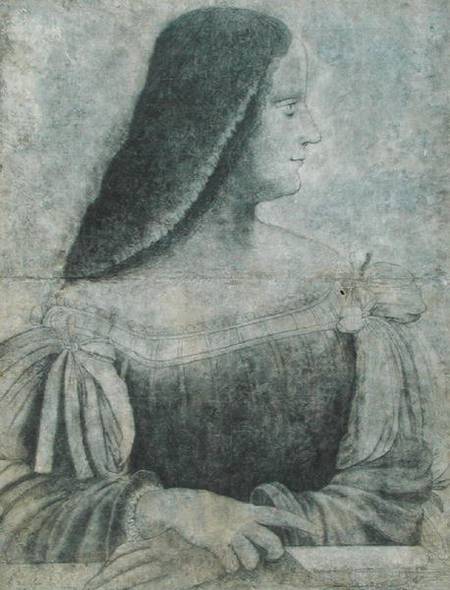 Portrait of Isabella d'Este (1474-1539) à Léonard de Vinci