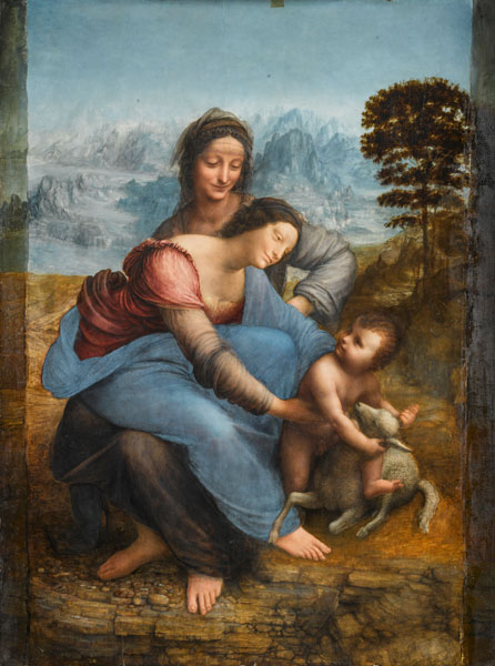 La Vierge, l’Enfant Jésus et sainte Anne à Léonard de Vinci