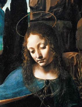 Detail of the Head of the Virgin, from The Virgin of the Rocks (The Virgin with the Infant Saint Joh
