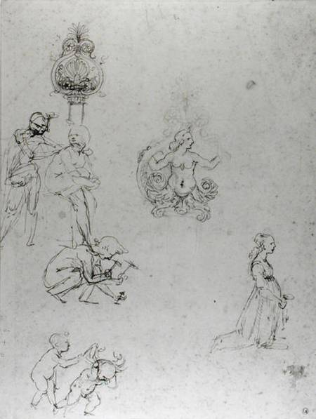Various studies à Léonard de Vinci