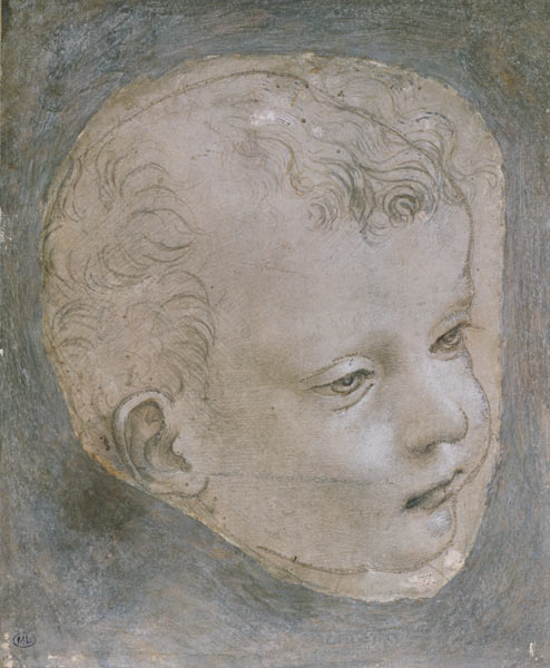 Head of a Child à Léonard de Vinci