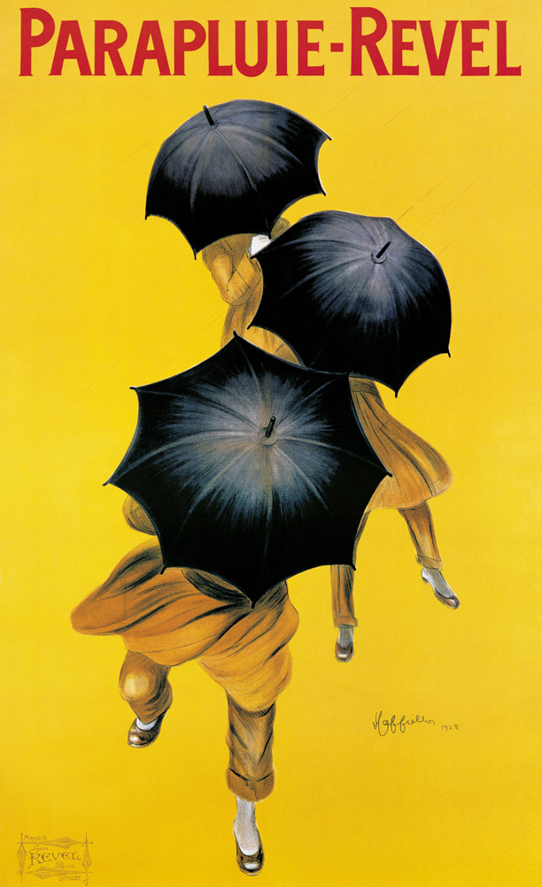 Poster advertising 'Revel' umbrellas à Leonetto Cappiello