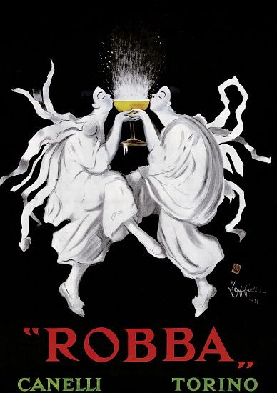 Poster advertising 'Robba' sparkling wine à Leonetto Cappiello