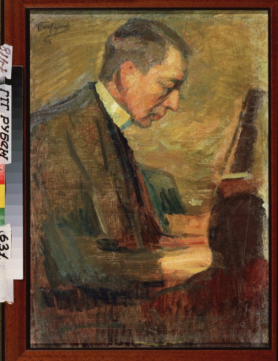 Portrait of the composer Sergei Rakhmaninov (1873-1943) à Leonid Ossipowitsch Pasternak