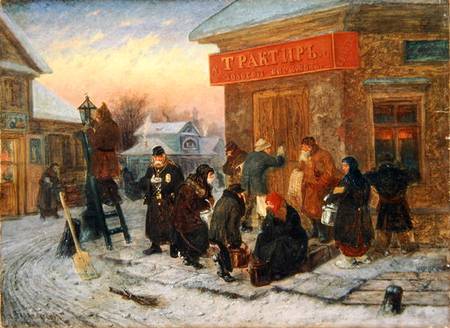 Morning at the Tavern, 'The Golden Bank' à Leonid Solomatkin