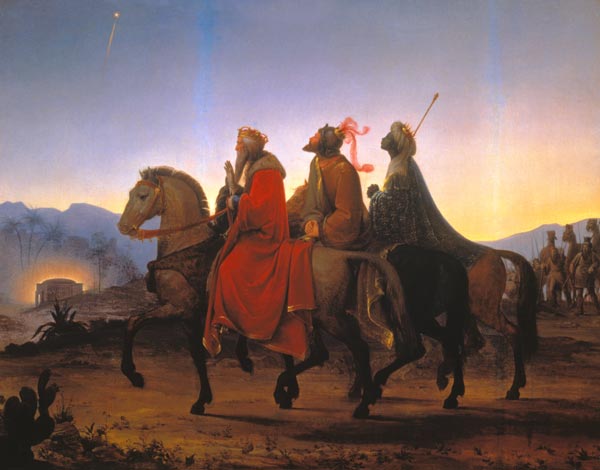 Les trois rois mages vers Bethlehem à Leopold Kupelwieser