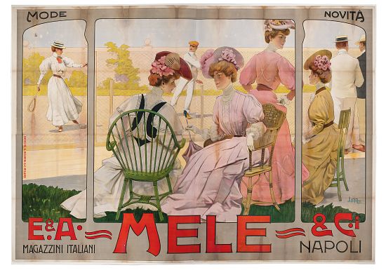 Advertising poster for the Mele Department Store of Naples à Leopoldo Metlicovitz